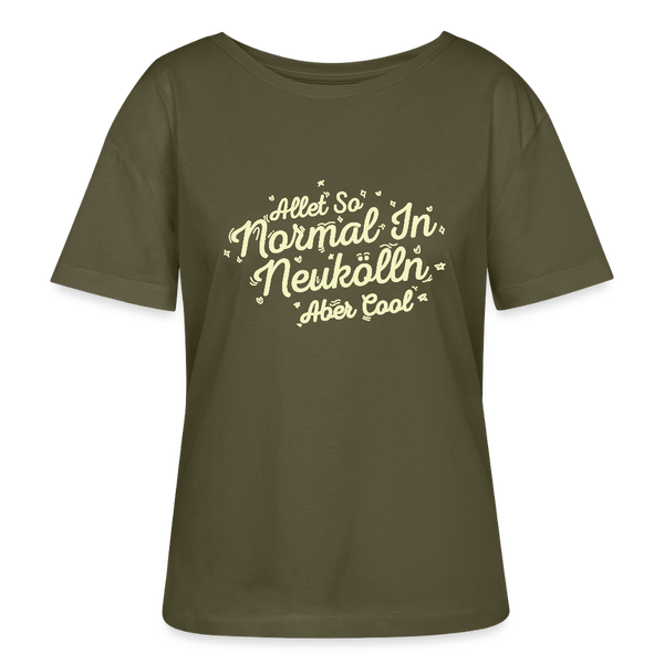 Neukölln is so normal - Relaxed Rundhals Frauen Bio-T-Shirt - Khaki