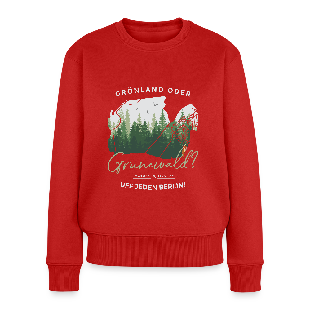 Grönland oder Grunewald - Frauen Premium Pullover - Rot