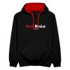 Viech Modus 100% - Kontrast Hoodie - Schwarz/Rot