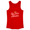 Uff jeht’s Mädels - Frauen Bio Tank Top - Rot
