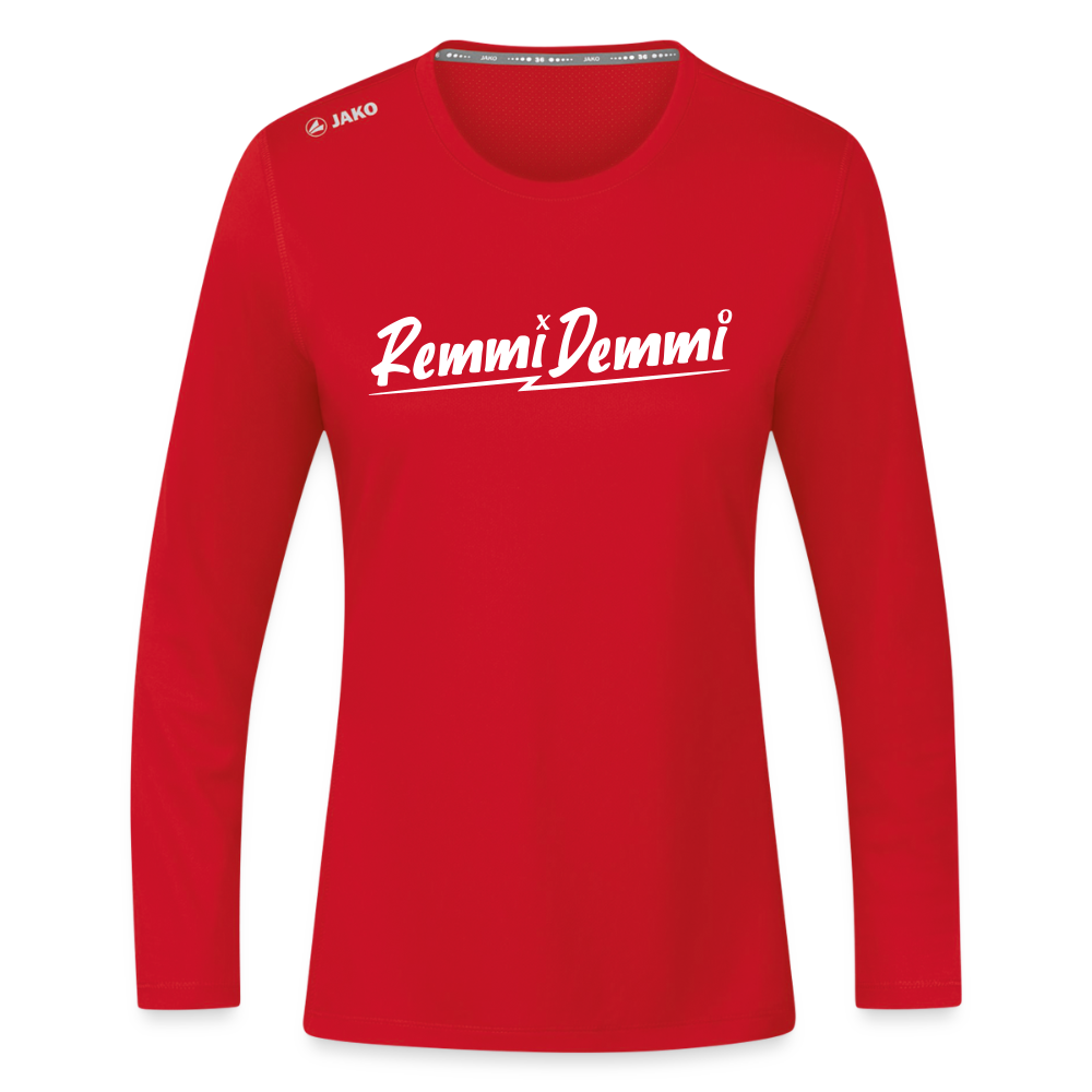 Remmi Demmi - Frauen Sport Langarmshirt - Rot