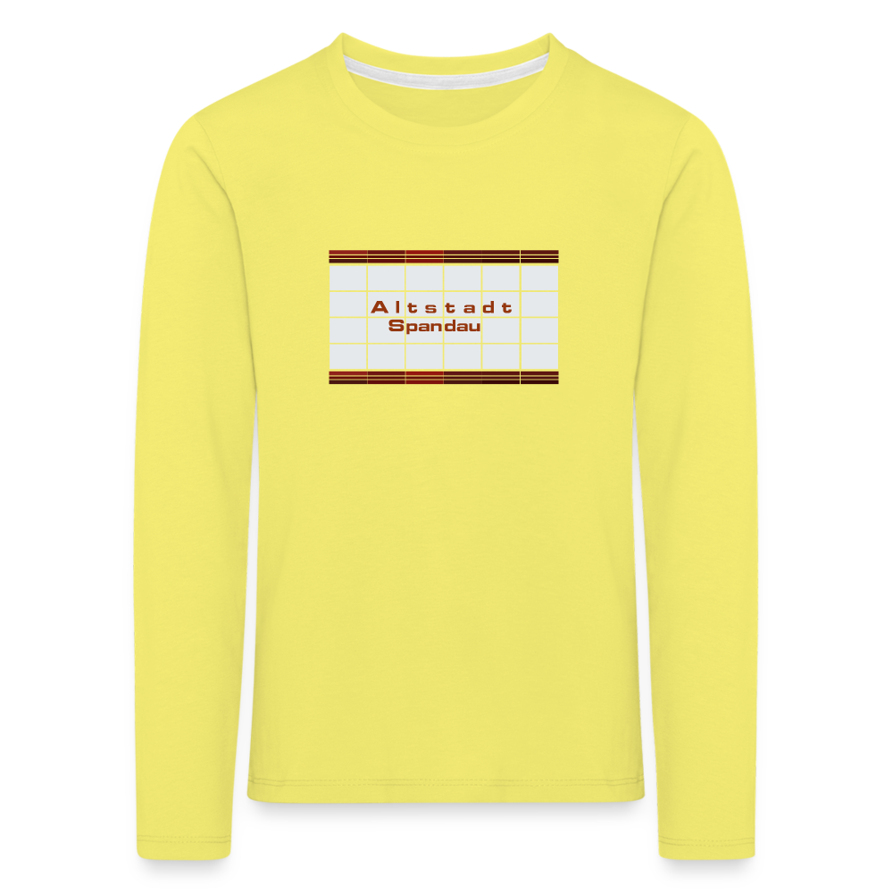 Altstadt Spandau - Kinder Langarmshirt - Gelb