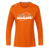 Mach ma’ halblang! - Frauen Sport Langarmshirt - Neonorange