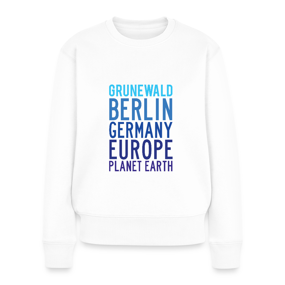 Grunewald Planet Earth - Frauen Premium Pullover - Weiß