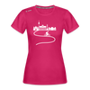 Aus der Stadt radeln - Frauen Sport-Shirt - dunkles Pink