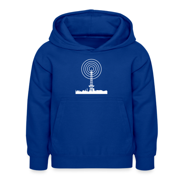 Funkturm im Fokus - Kinder Hoodie - Royalblau