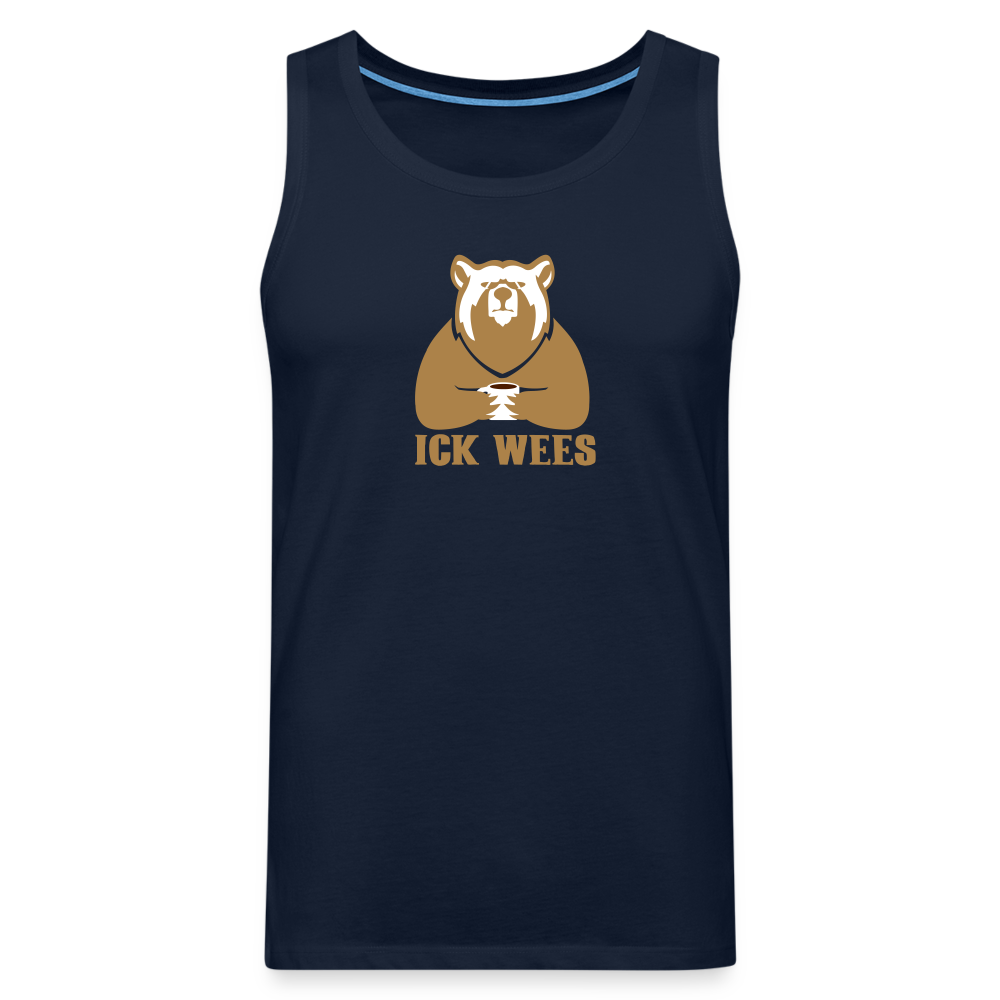 ick wees - Männer Premium Tank Top - Navy