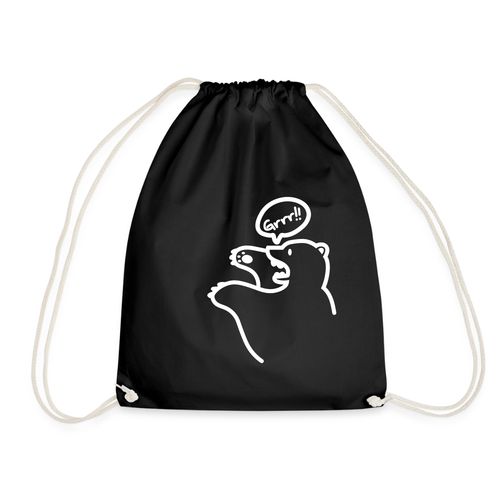 Böser Berliner Bär - Turnbeutel - Schwarz