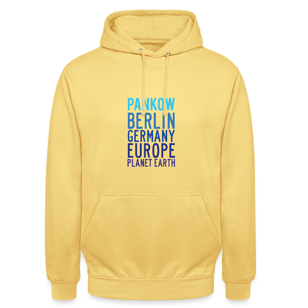 Pankow Planet Earth - Unisex Hoodie - Zitronengelb