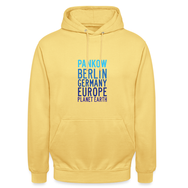 Pankow Planet Earth - Unisex Hoodie - Zitronengelb
