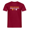 Nich mürrisch! Jedankenreich! - Männer Premium T-Shirt - Ziegelrot