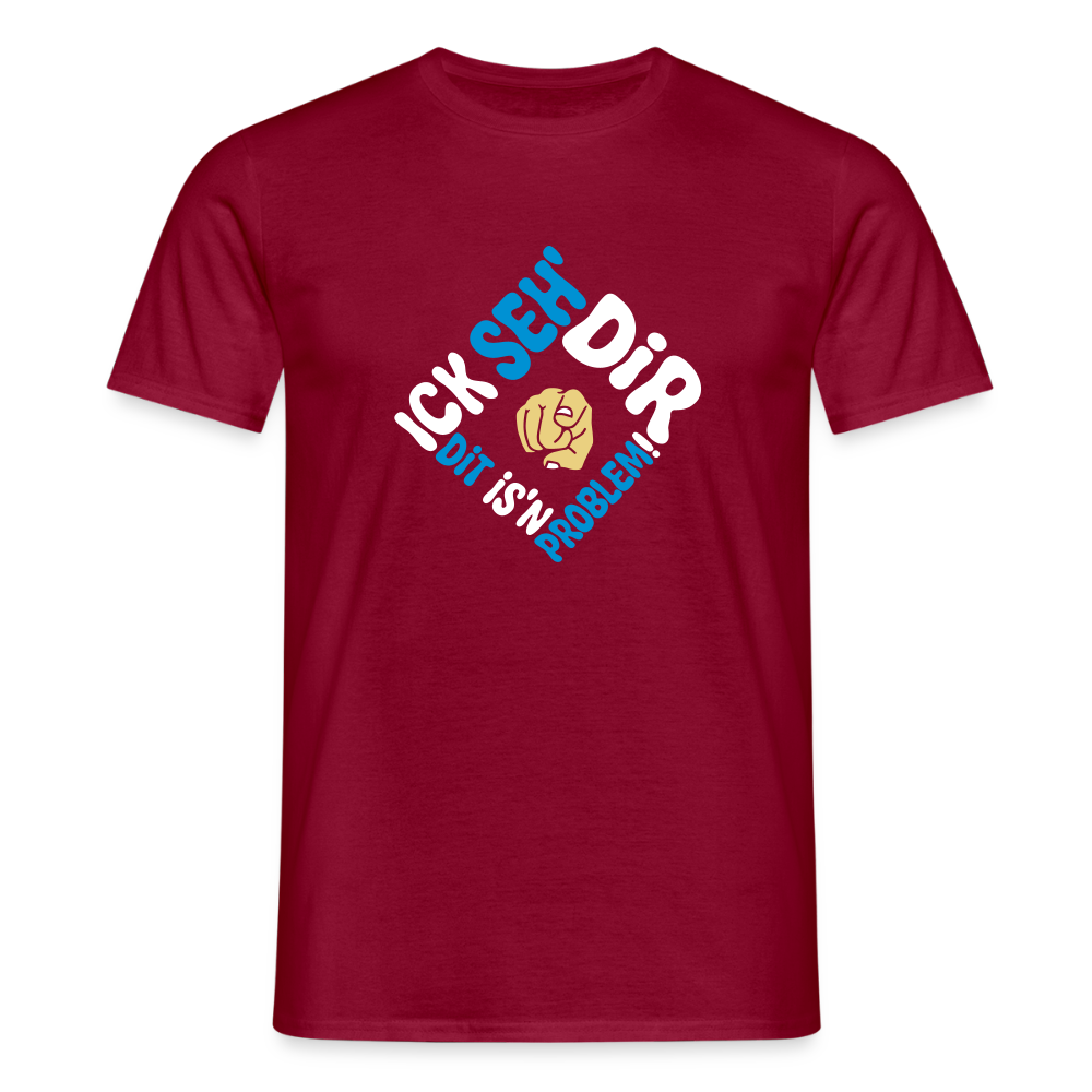 Ick seh' dir. Dit is'n Problem. - Männer Premium T-Shirt - Ziegelrot
