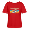Gesundbrunnen Hippest Neighborhood - Relaxed Rundhals Frauen Bio-T-Shirt - Rot