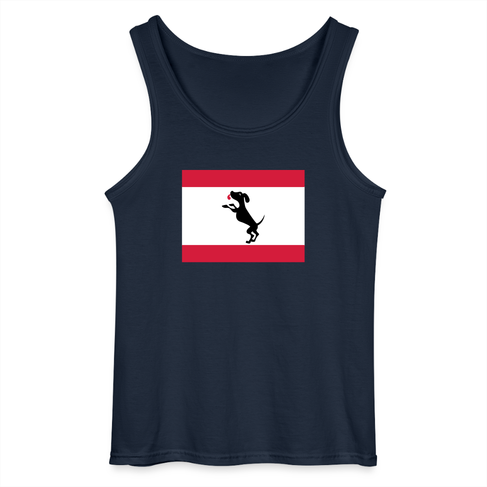Berliner Flagge mit Hund - Männer Tank Top - Navy
