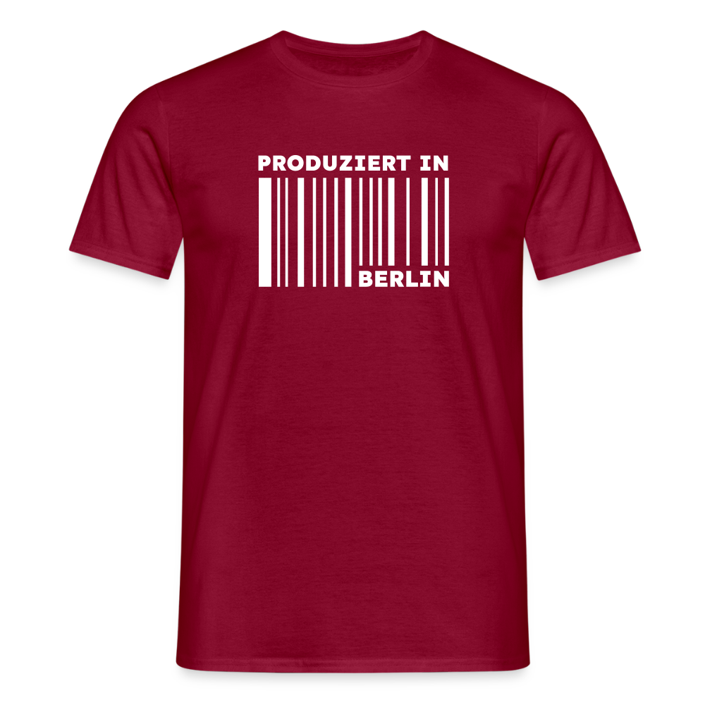 PRODUZIERT IN BERLIN - Männer Premium T-Shirt - Ziegelrot