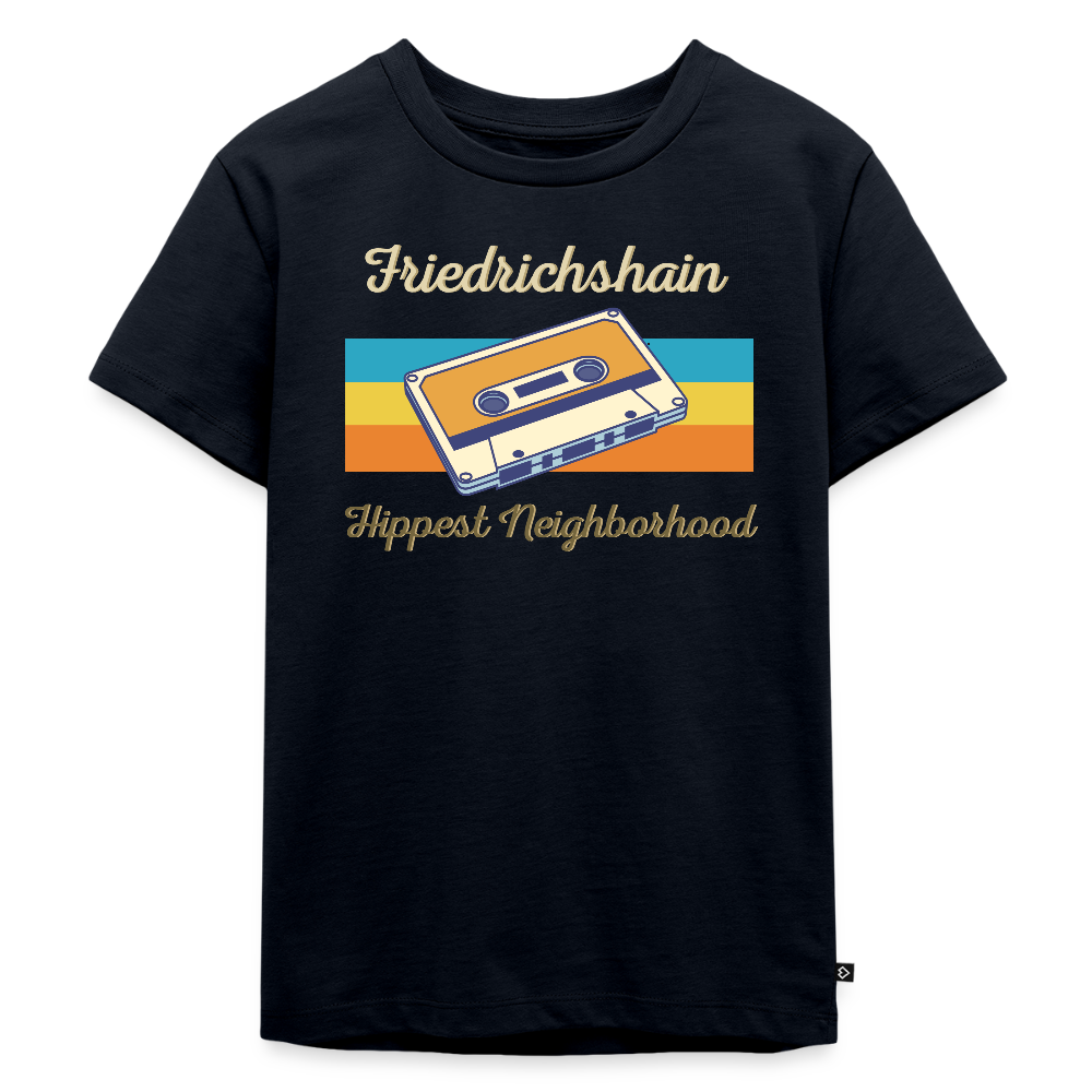 Friedrichshain Hippest Neighborhood - Kinder Premium T-Shirt - Navy