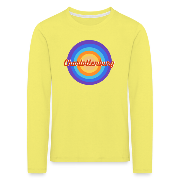 Charlottenburg Retro - Kinder Langarmshirt - Gelb