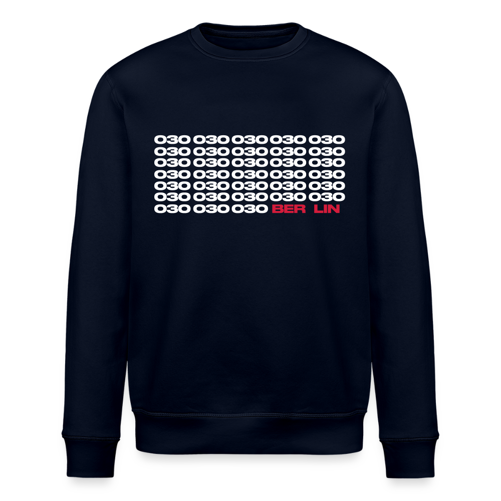 030 Berlin - Unisex Bio Sweatshirt - Navy
