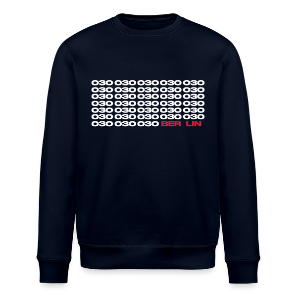 030 Berlin - Unisex Bio Sweatshirt - Navy