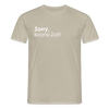 Sorry, keene Zeit! - Männer Premium T-Shirt - Sandbeige