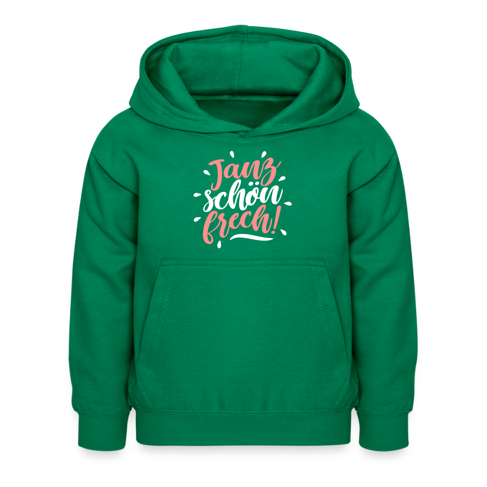 Janz schön frech! - Kinder Premium Hoodie - Kelly Green