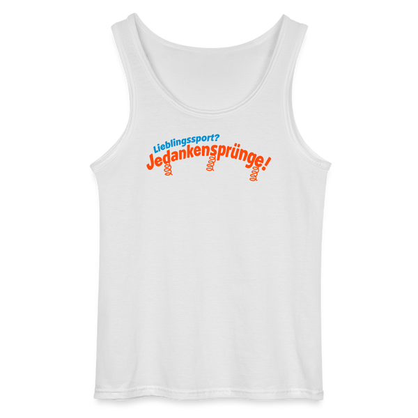 Lieblingssport? Jedankensprünge! - Männer Tank Top - Weiß
