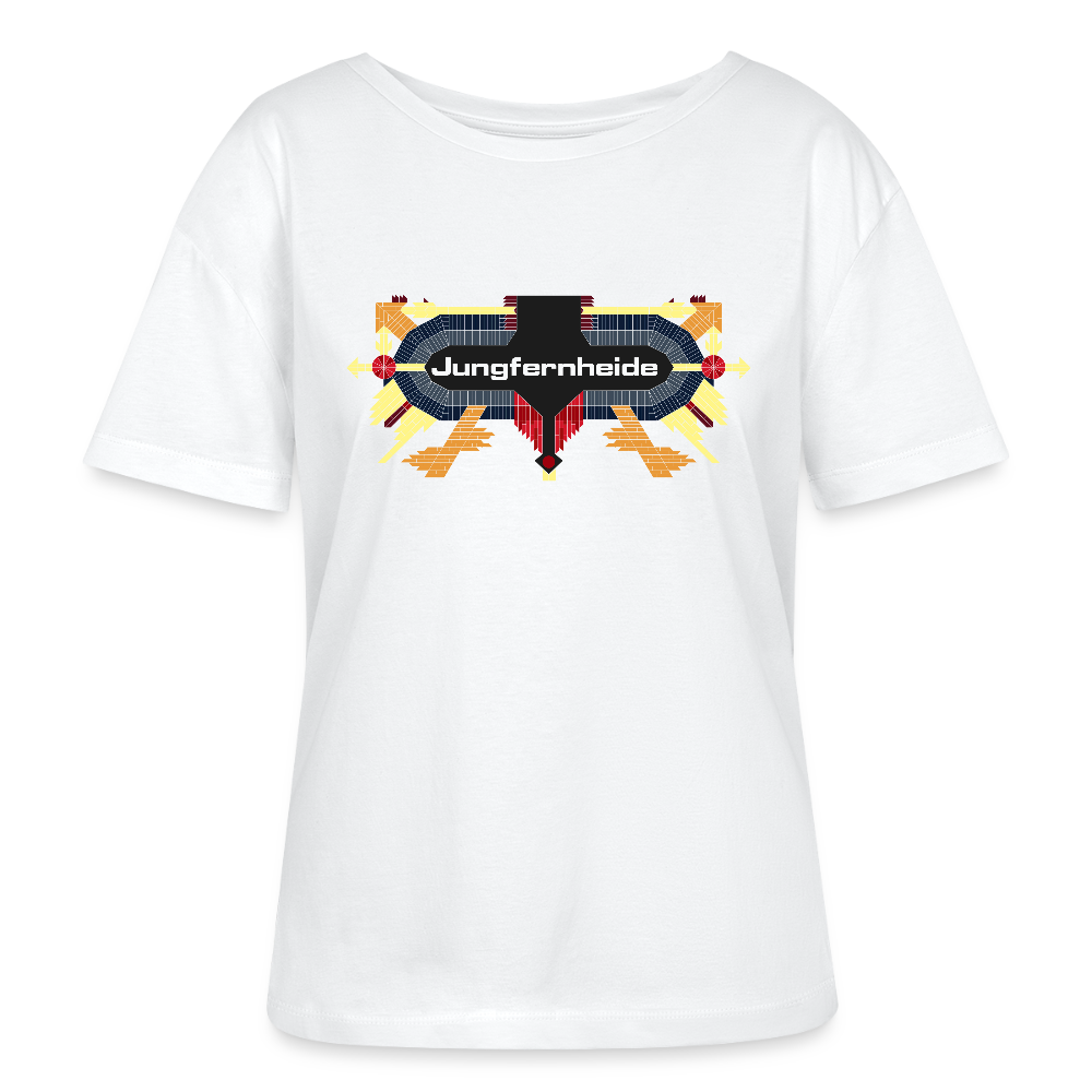 Jungfernheide - Relaxed Rundhals Frauen Bio-T-Shirt - Weiß