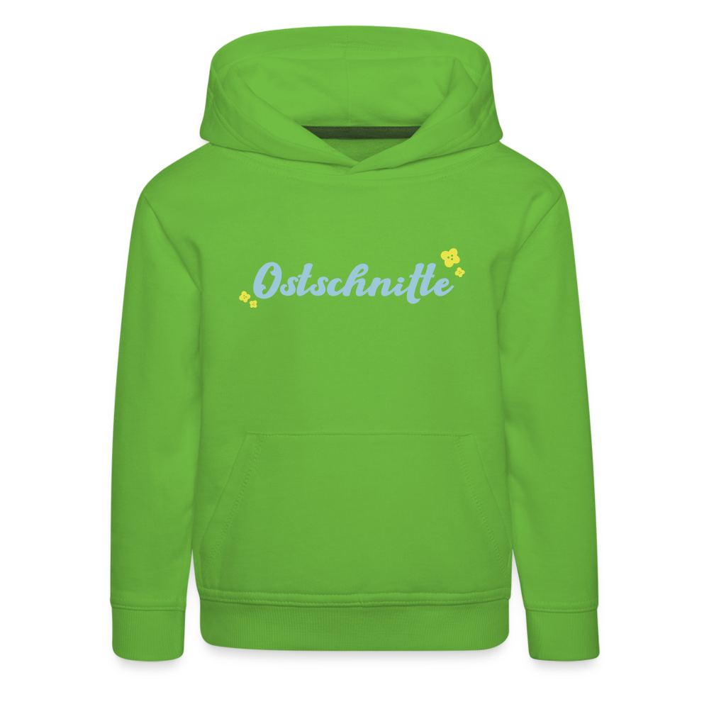 Ostschnitte - Kinder Premium Hoodie - Hellgrün