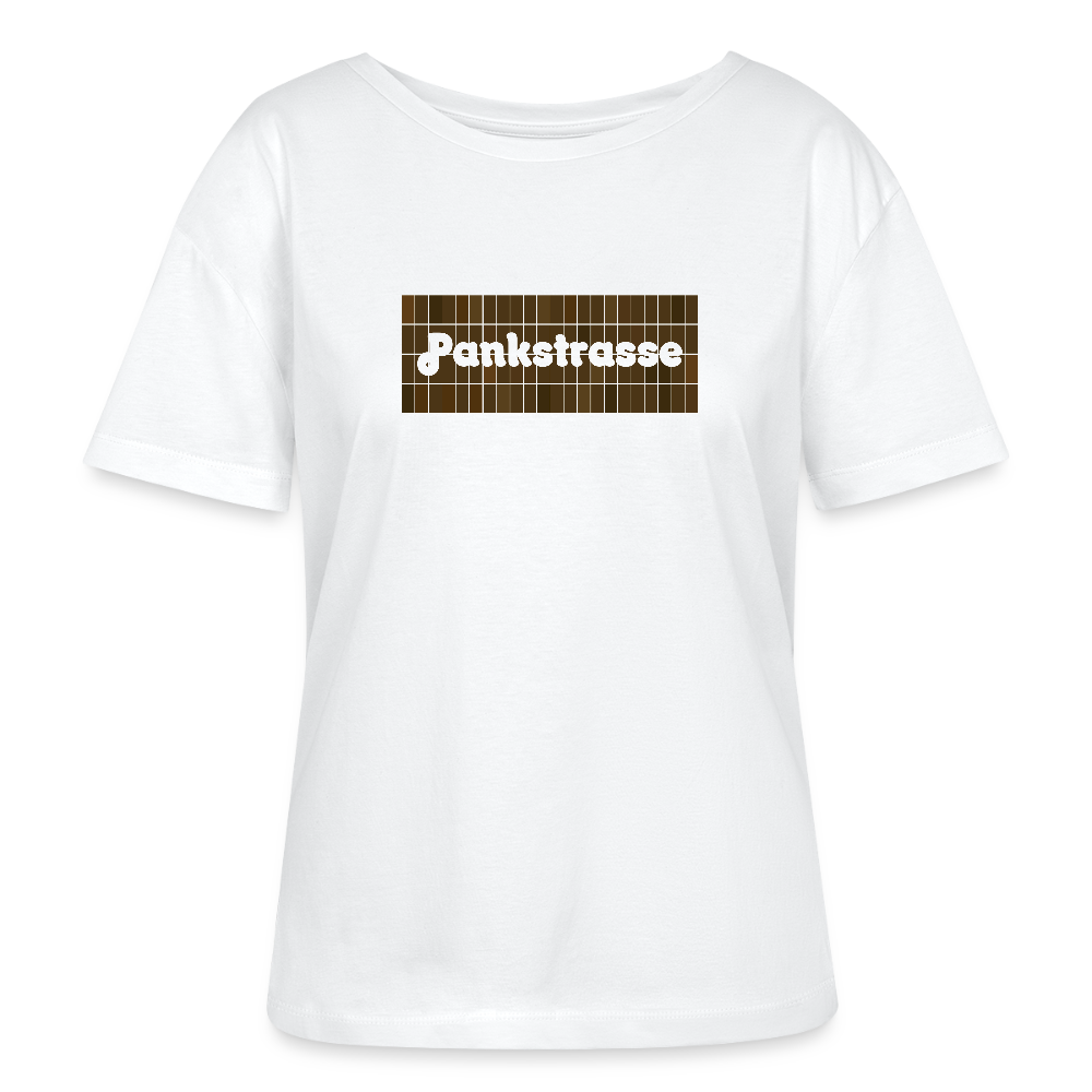 Pankstrasse - Relaxed Rundhals Frauen Bio-T-Shirt - Weiß