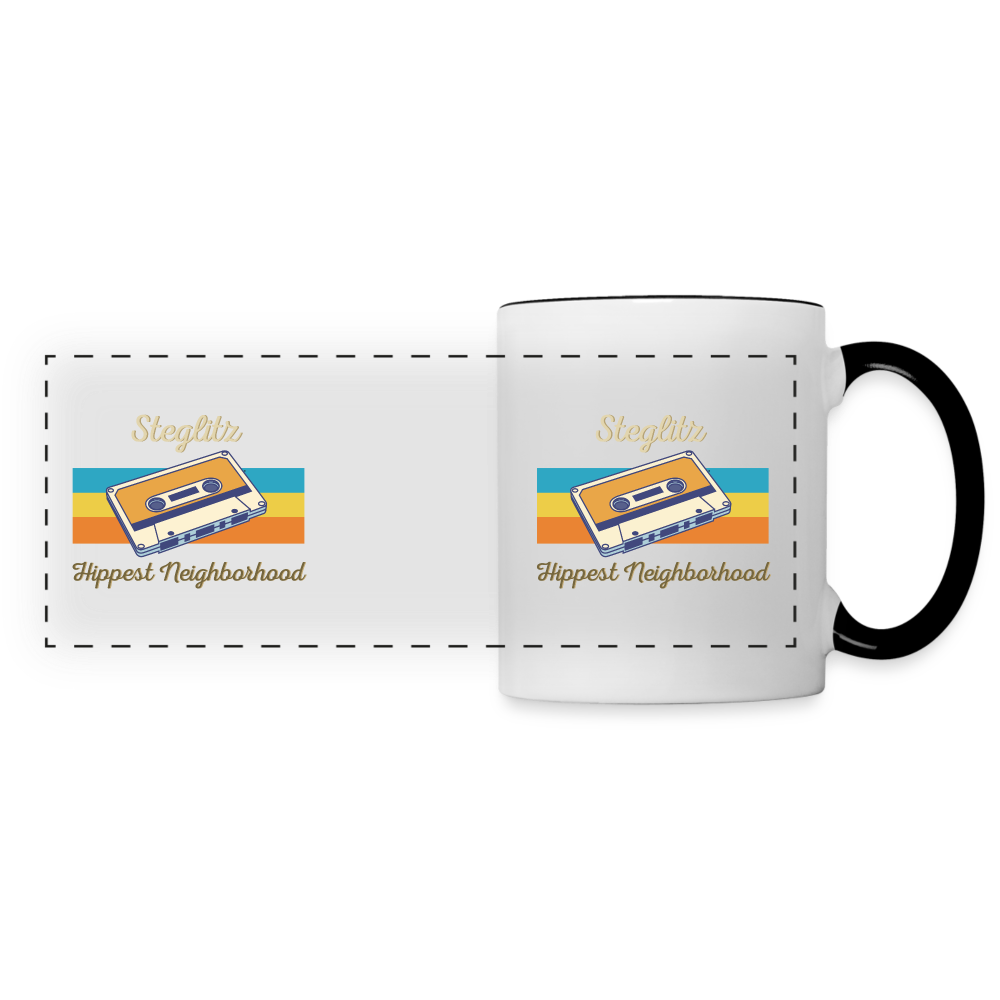 Steglitz Hippest Neighborhood - Tasse zweifarbig - Weiß/Schwarz
