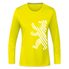 Berliner Bär im Netz - weiß - Frauen Sport Langarmshirt - Neongelb