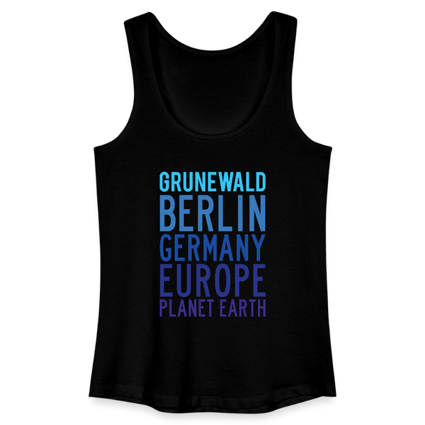 Grunewald Planet Earth - Frauen Bio Tank Top - Schwarz