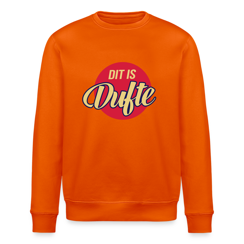 Dit Is Dufte - Unisex Bio Sweatshirt - Tieforange