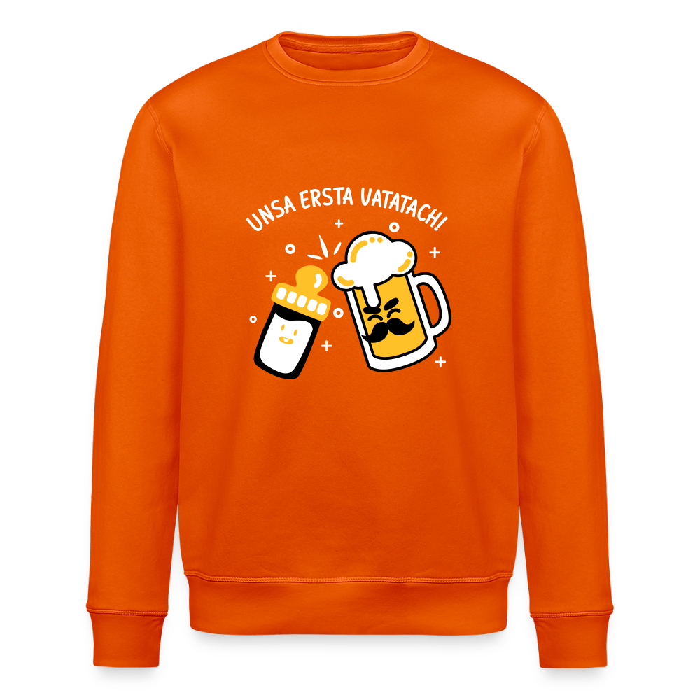 unsa ersta Vatatach! - Unisex Bio Sweatshirt - Tieforange