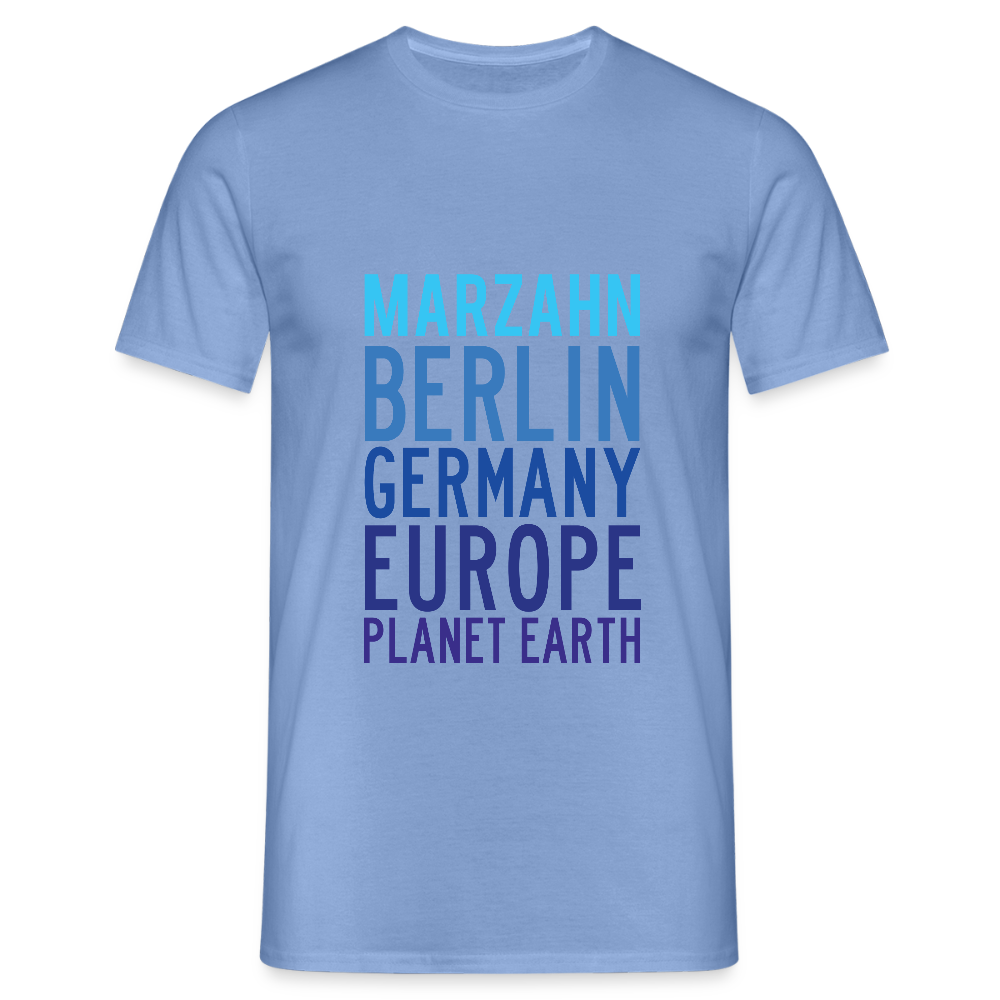 Marzahn Planet Earth - Männer Premium T-Shirt - carolina blue