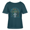 Berlin im Sonnensystem - Relaxed Rundhals Frauen Bio-T-Shirt - Dunkles Petrol