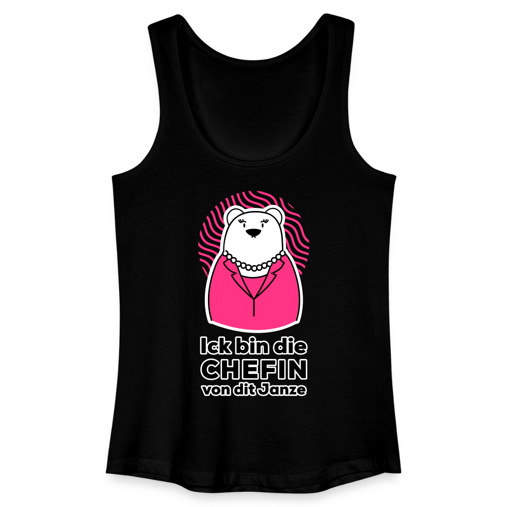 Chefin - Frauen Bio Tank Top - Schwarz