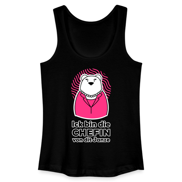 Chefin - Frauen Bio Tank Top - Schwarz