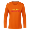 Haste allet? Klar, ick hass' allet! - Frauen Sport Langarmshirt - Neonorange