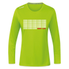 030 Berlin - Frauen Sport Langarmshirt - Neongrün