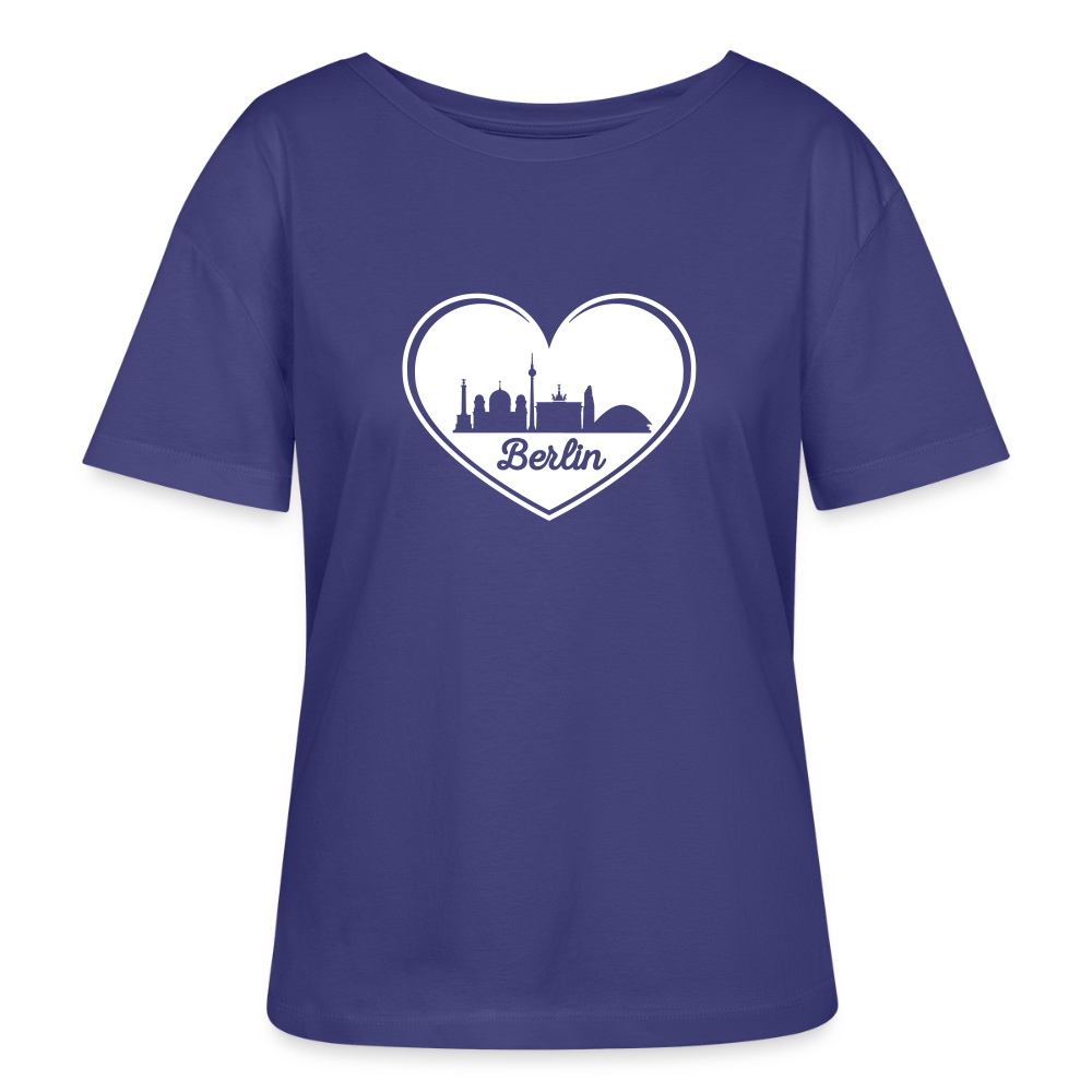 I love Berlin weiß - Relaxed Rundhals Frauen Bio-T-Shirt - Dämmerung