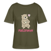 Marzipanien - Relaxed Rundhals Frauen Bio-T-Shirt - Khaki
