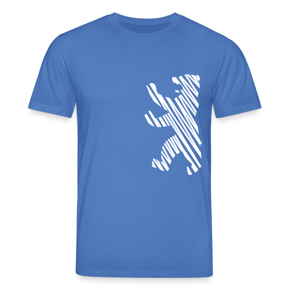 Berliner Bär im Netz - weiß - Unisex Bio T-Shirt - Achtsames Blau