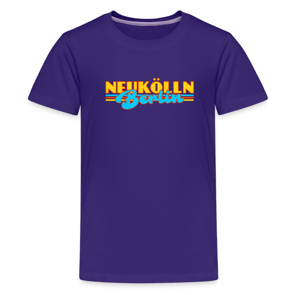 Neukölln Berlin Retro - Teenager Premium T-Shirt - Lila