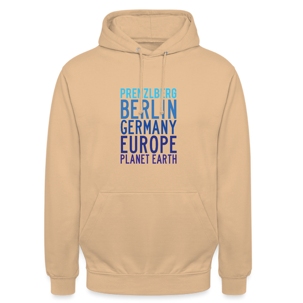 Prenzlberg - Planet Earth - Unisex Hoodie - Pfirsich