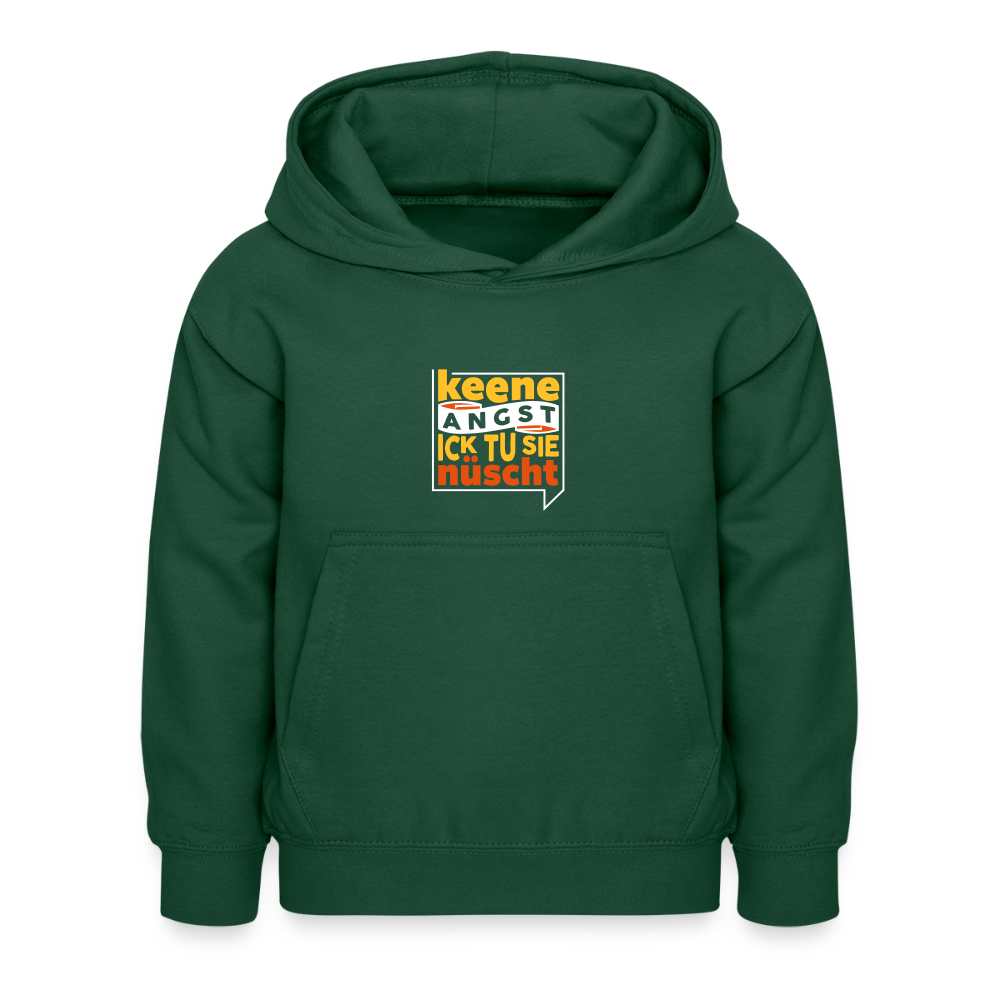 Keene Angst Ick Tu Sie Nüscht - Kinder Hoodie - Flaschengrün