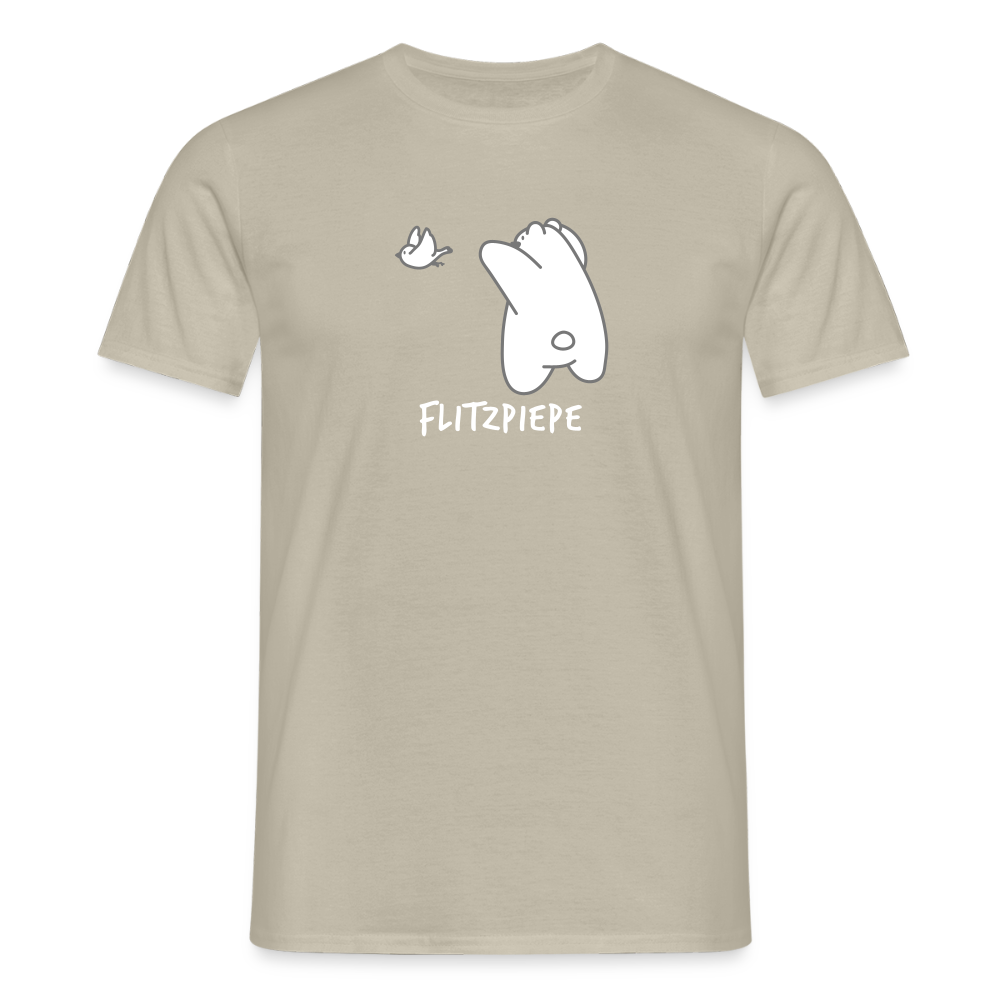 Flitzpiepe - Männer Premium T-Shirt - Sandbeige