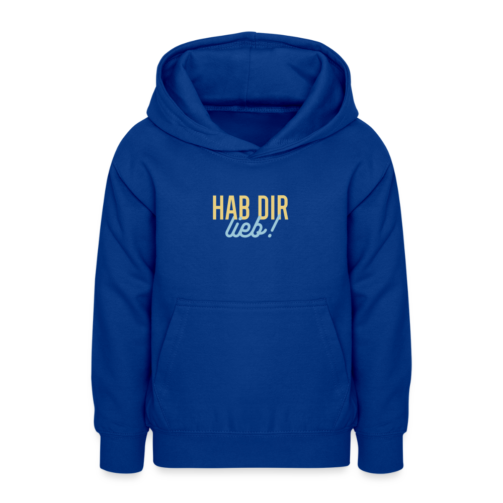 Hab Dir Lieb! - Teenager Hoodie - Royalblau