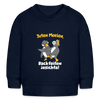 Juten Morjen, Backfeifenjesichta! - Baby Bio Pullover - Navy