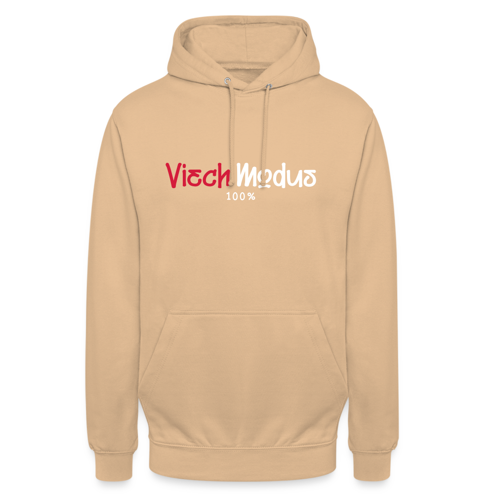 Viech Modus 100% - Unisex Hoodie - Pfirsich